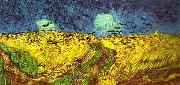 Vincent Van Gogh korpar flygande over sadesfalt Spain oil painting artist